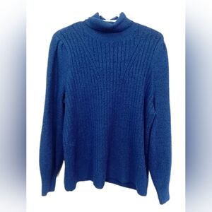 Reitmans Deep Blue Cowl Neck Sweater
